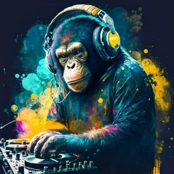 Leinwandbild MONKEY DJ