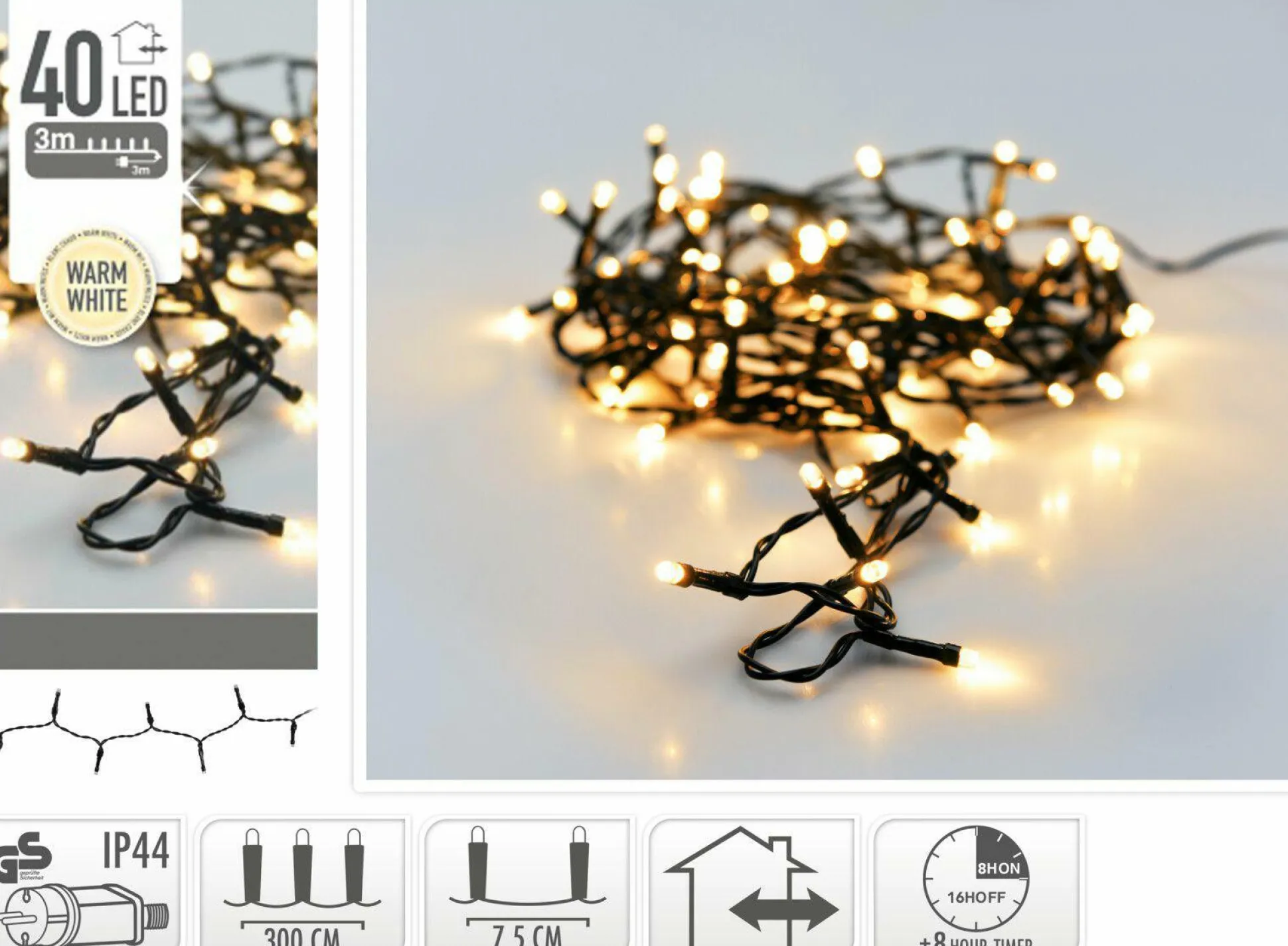 Lichterkette GREEN LED