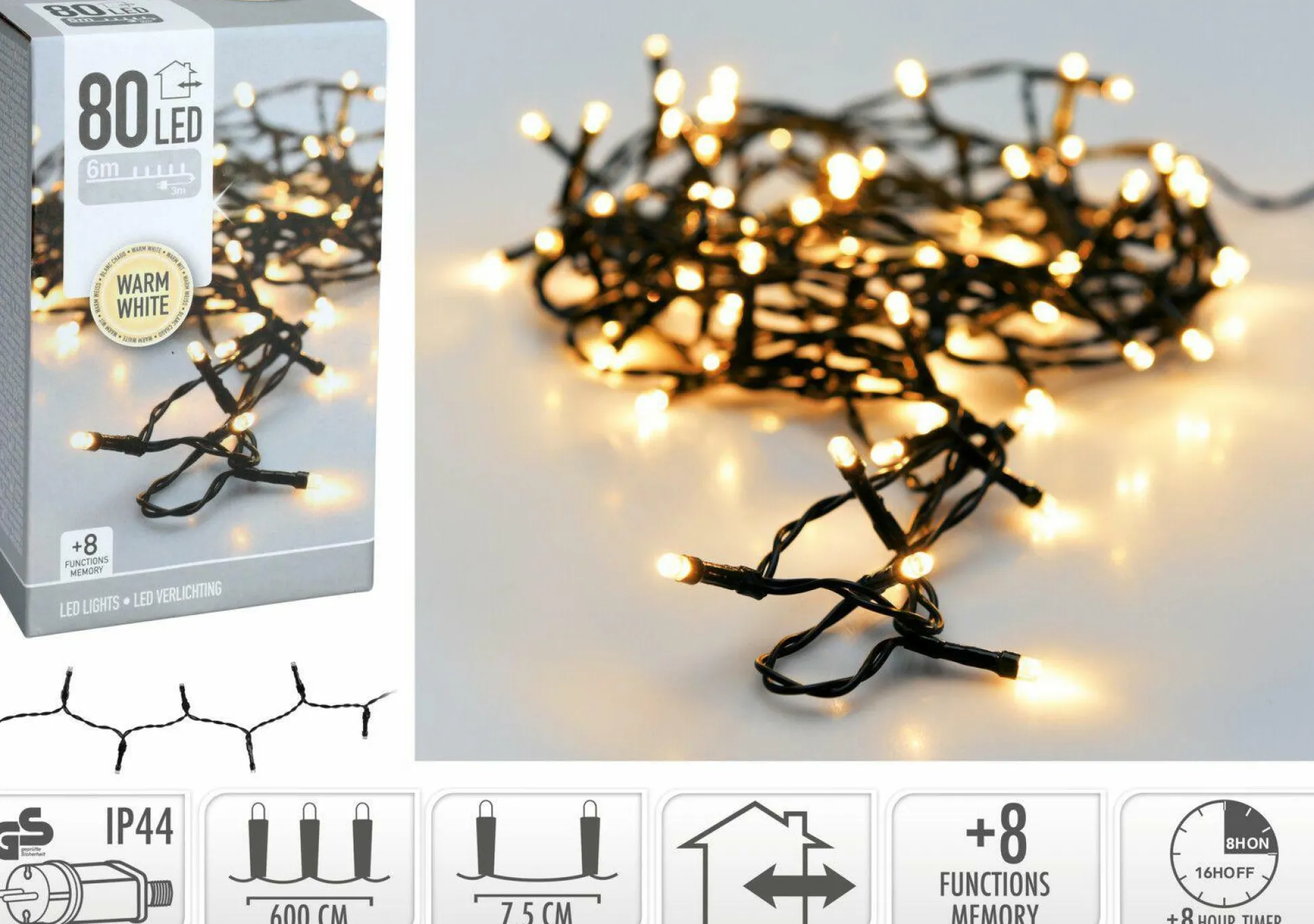 Lichterkette GREEN LED
