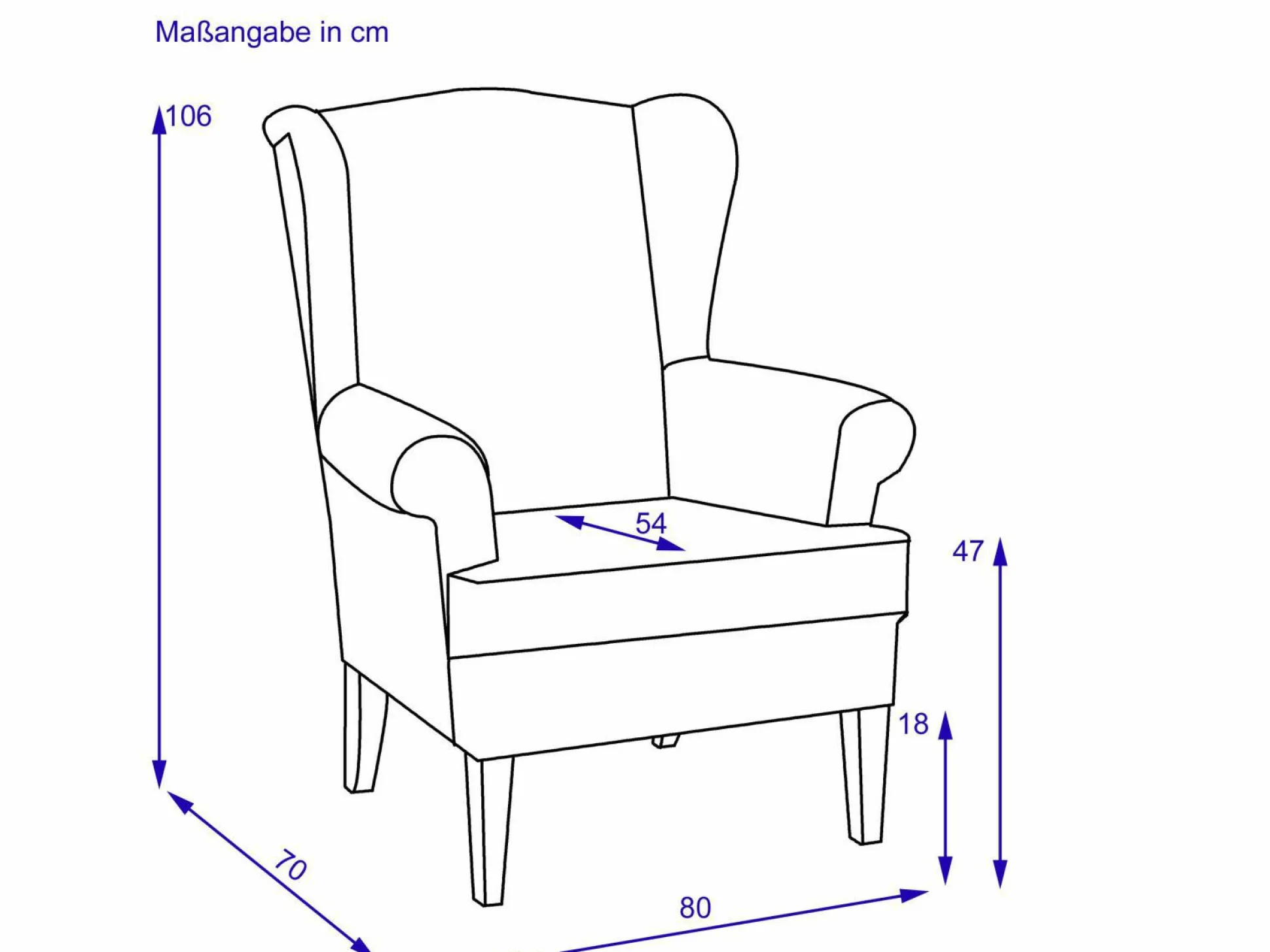 Ohrensessel LUMINARA-B