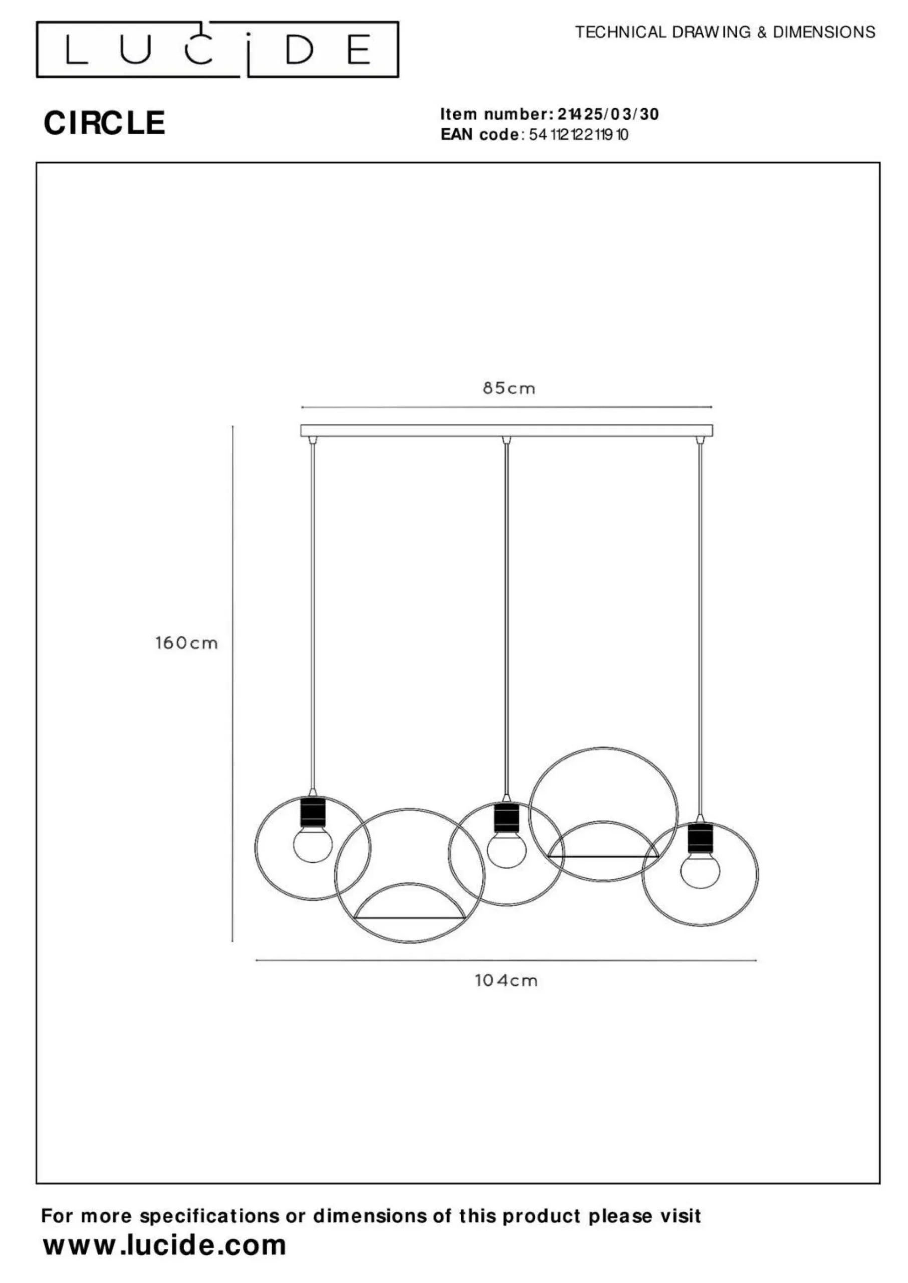 Pendelleuchte CIRCLE