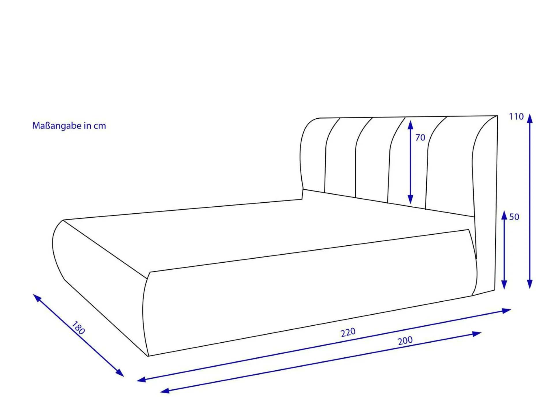 Polsterbett HARPER SIYA