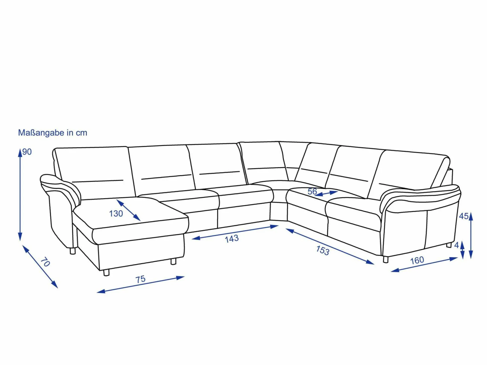 Polsterecke SYSTEMPOLSTER DAKOTA