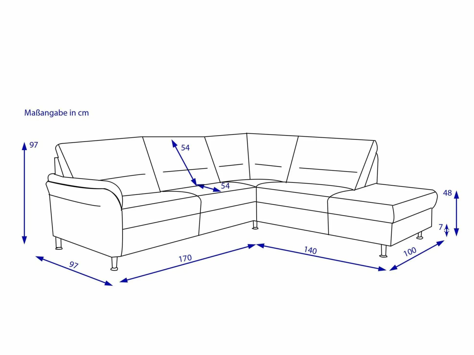 Polsterecke SYSTEMPOLSTER DAKOTA