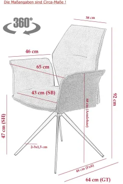 Polsterstuhl SUSANNE I