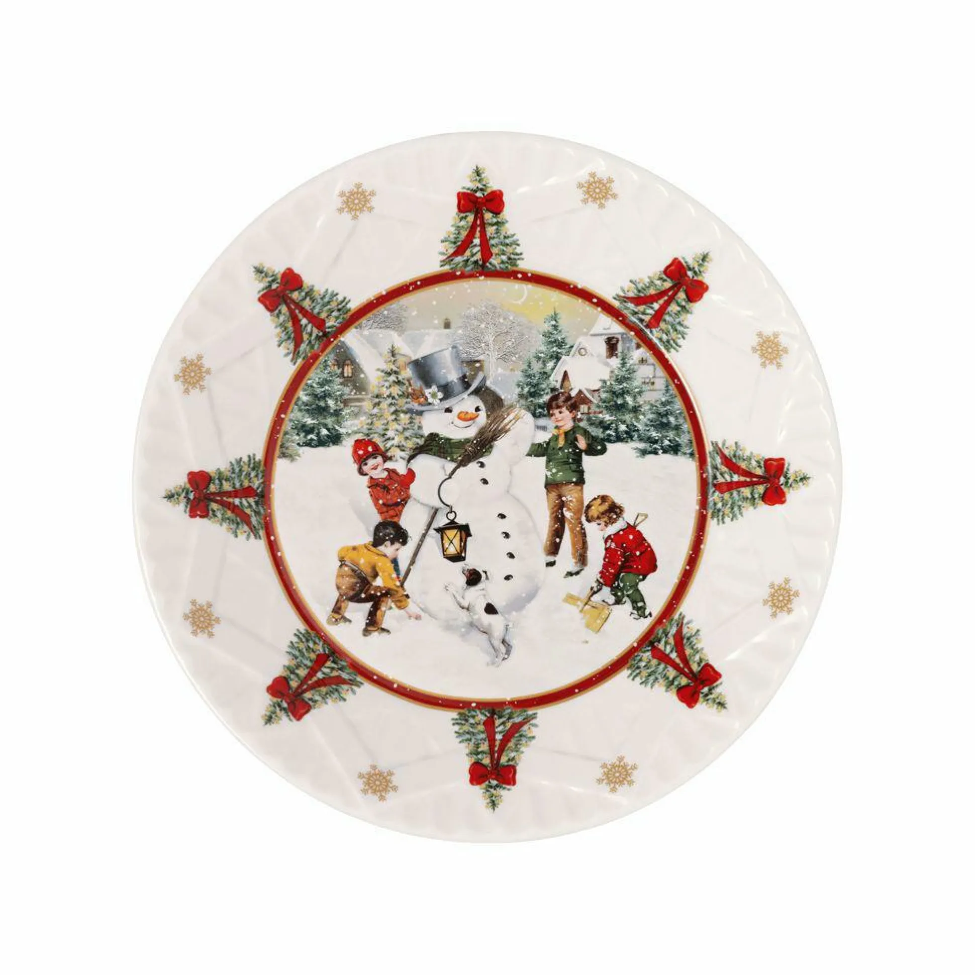 Schale Schneemann bauen