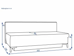 Schlafsofa Elastoform REBECCA