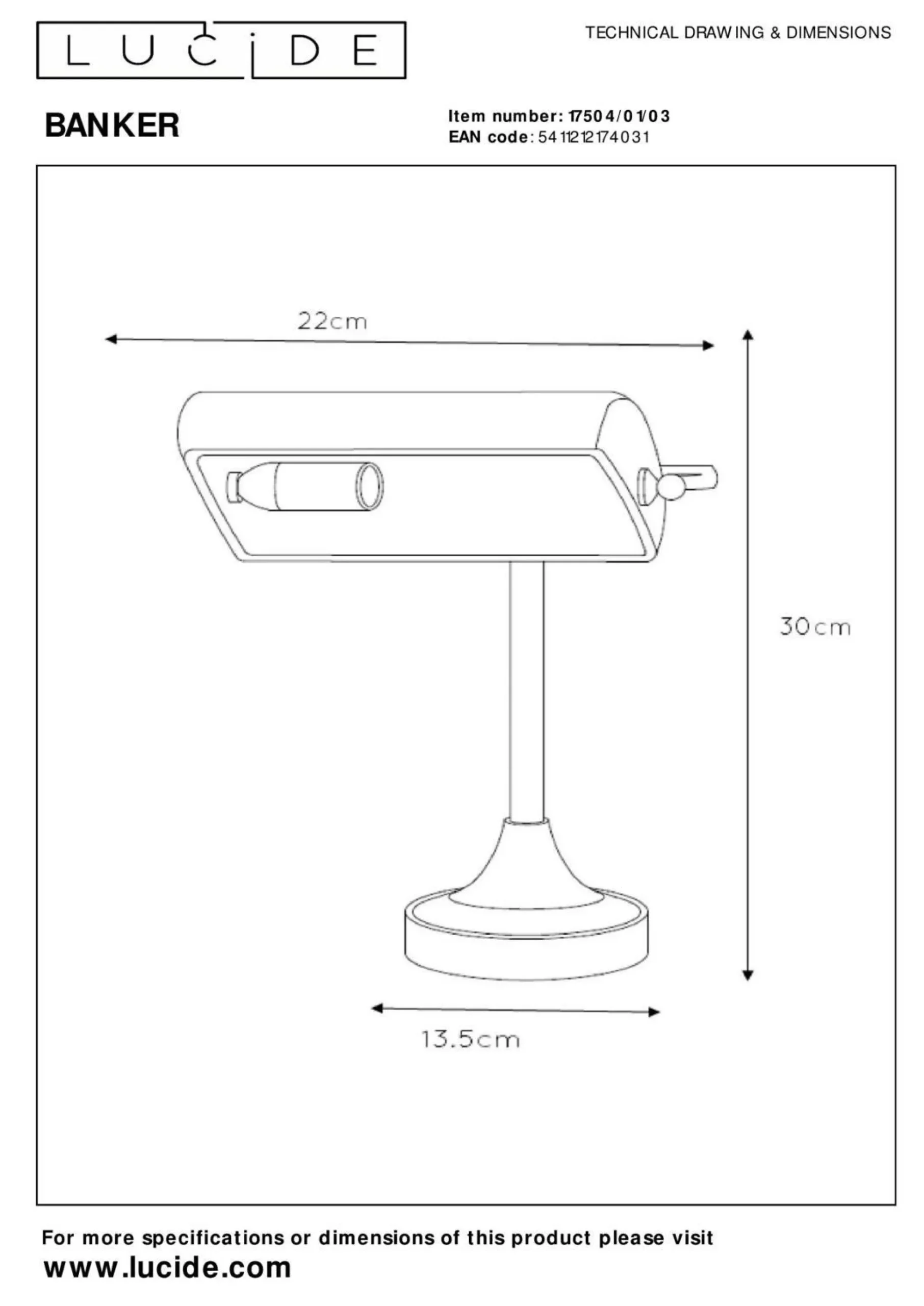 Schreibtischleuchte BANKER
