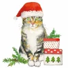 Servietten CHRISTMAS KITTY