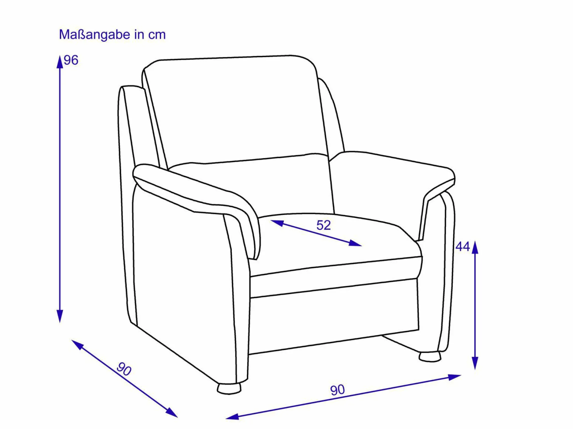 Sessel SYSTEMPOLSTER + Hocker Pino