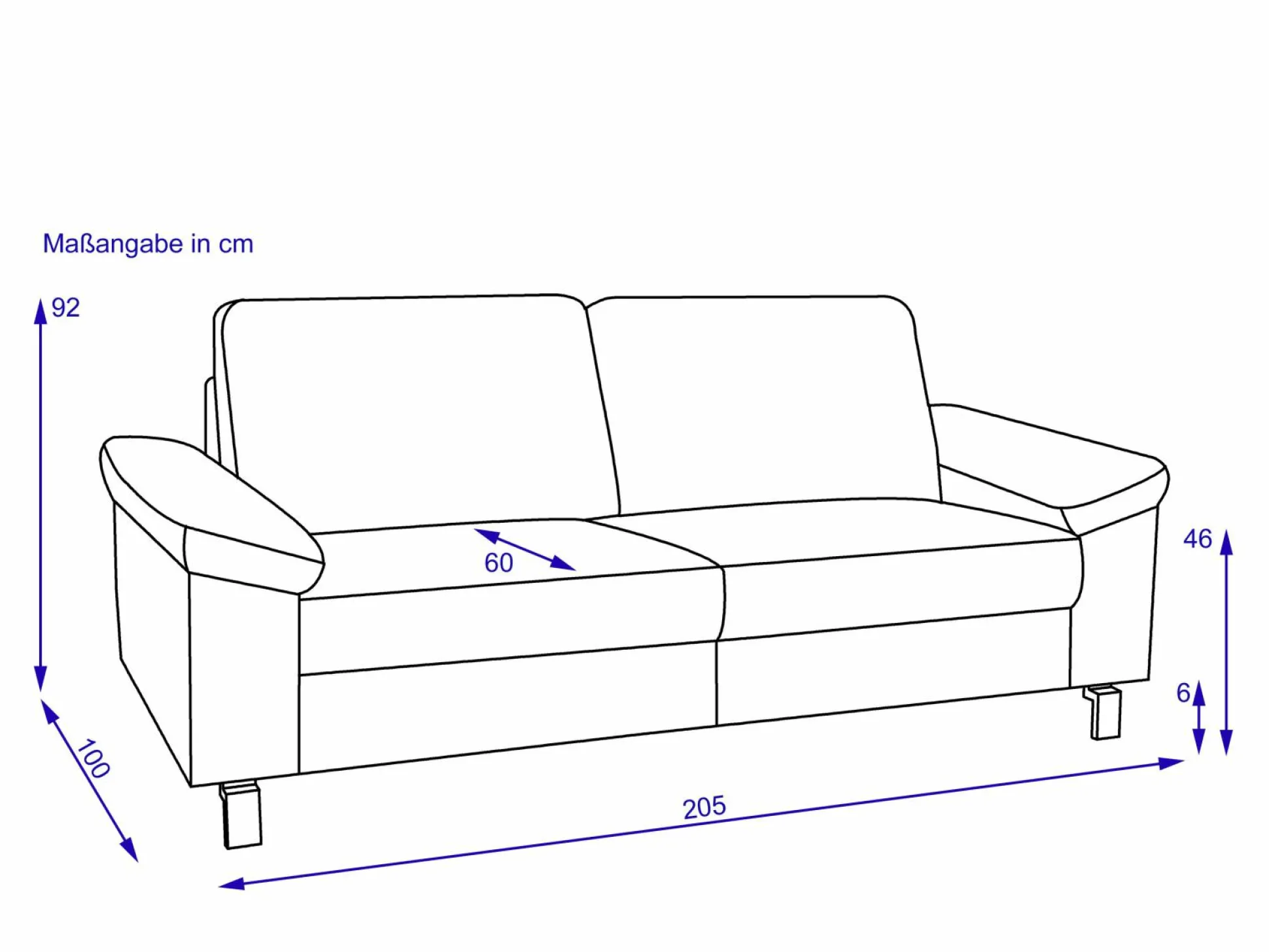 Sofa 3 Sitzer COLLINS PLUS