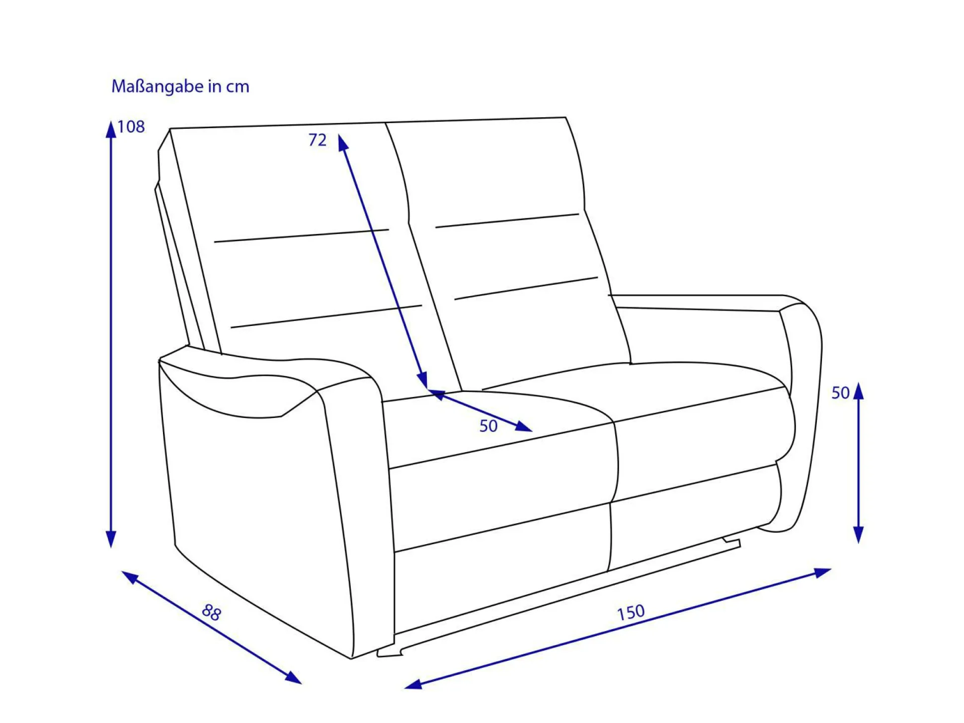 Sofa 2 Sitzer HARPER HAIFA