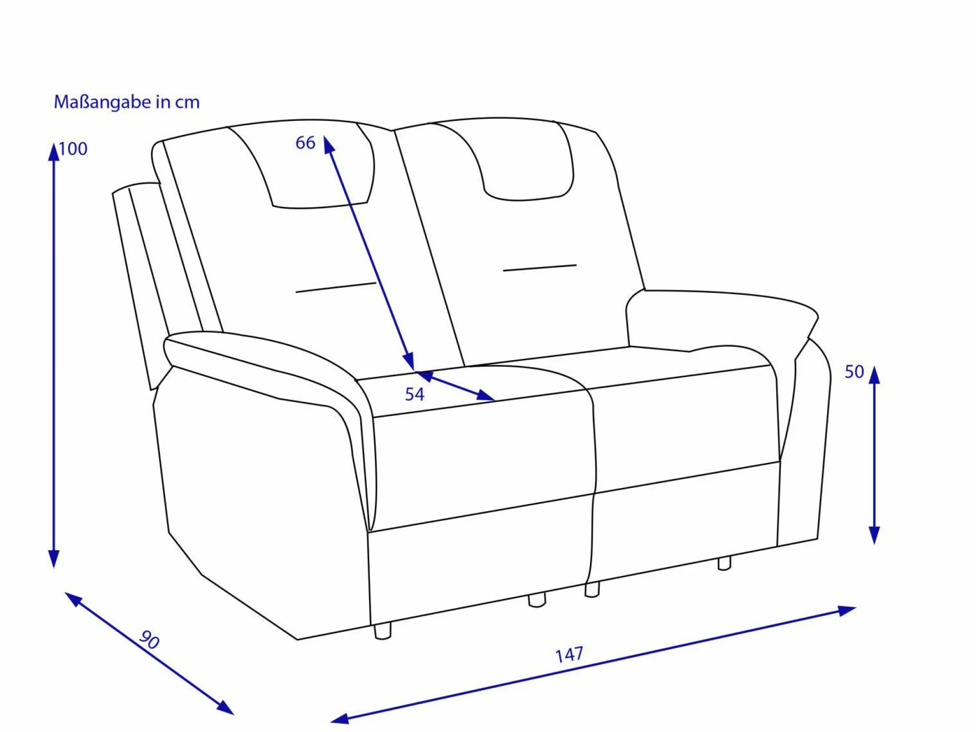 Sofa 2 Sitzer HARPER HONGKONG