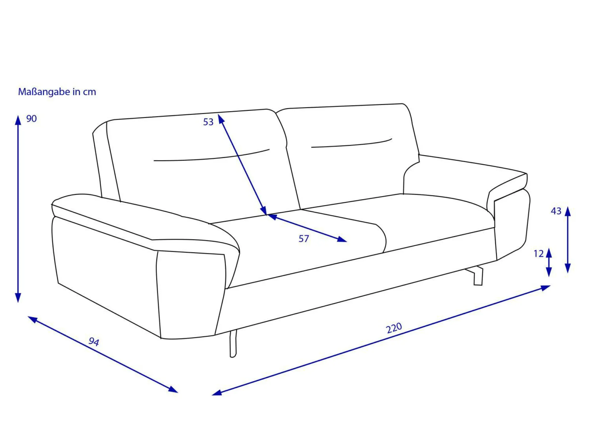 Sofa 3 Sitzer HARPER MEDFORD