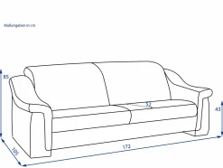 Sofa 2 Sitzer himolla FÜRTH 1