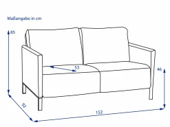 Sofa 2 Sitzer MODENA 220