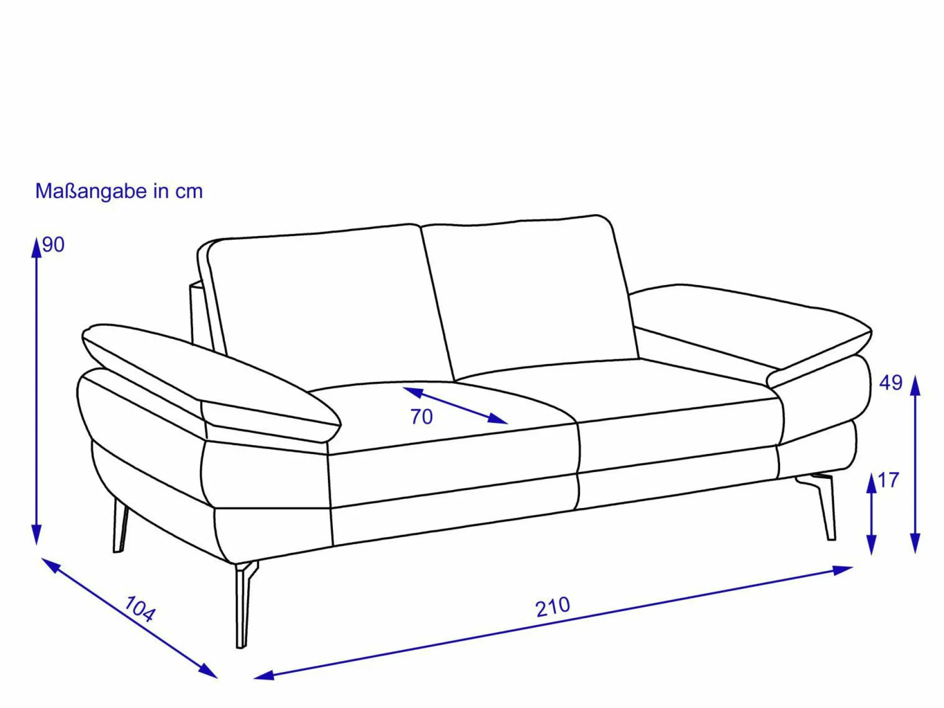 Sofa 2,5 Sitzer MONDO CIVITA