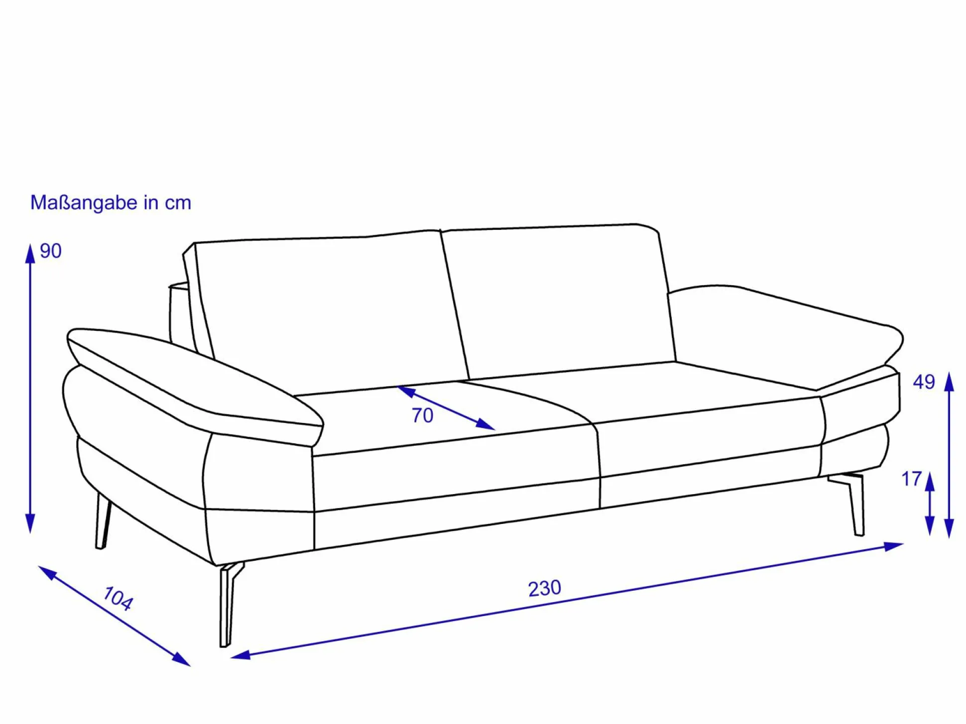 Sofa 3 Sitzer MONDO CIVITA