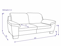 Sofa 3 Sitzer MONDO GIANNA