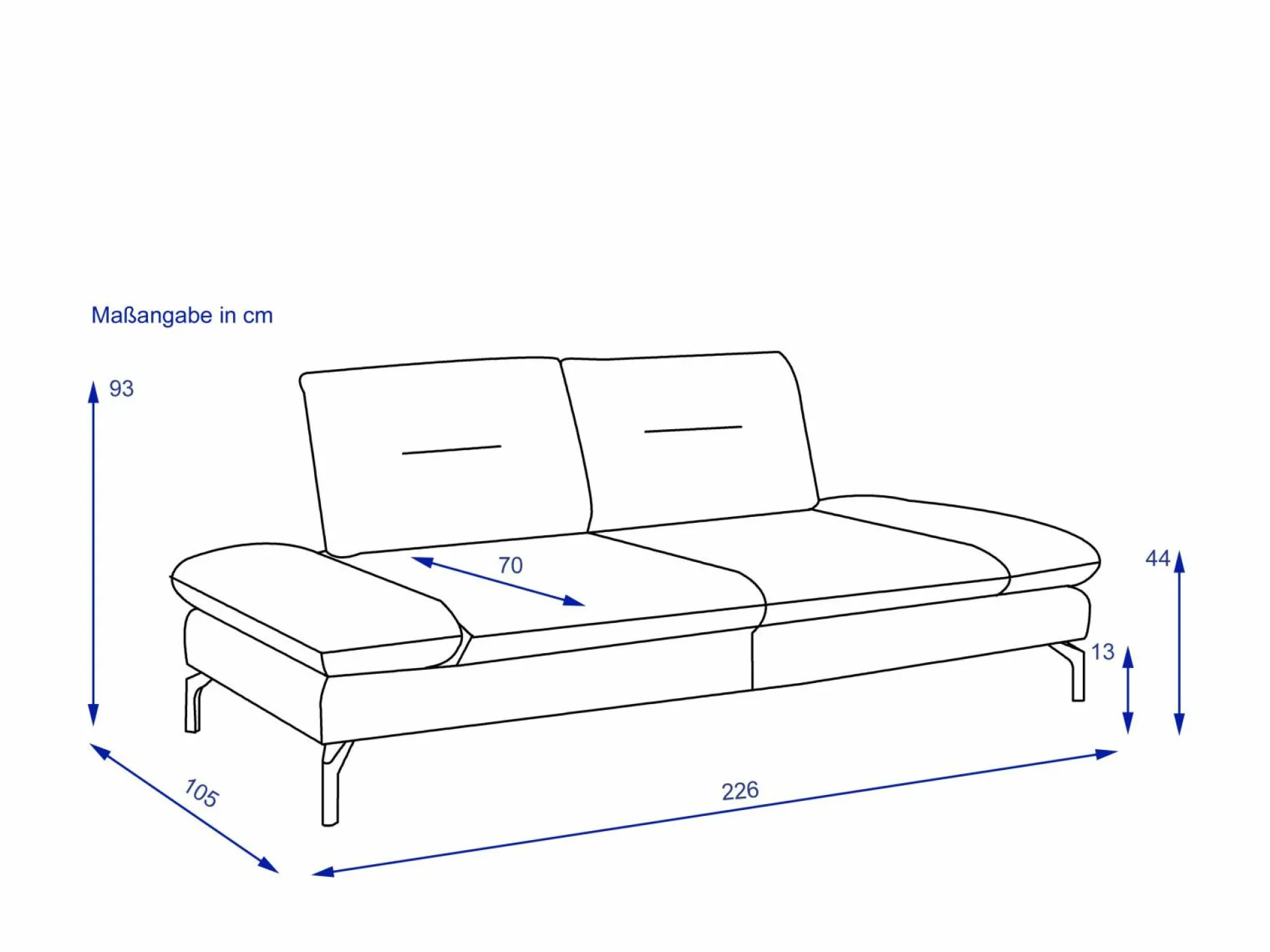 Sofa 2,5 Sitzer PACIFIC