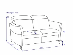 Sofa himolla 2 Sitzer MAINHAUSEN