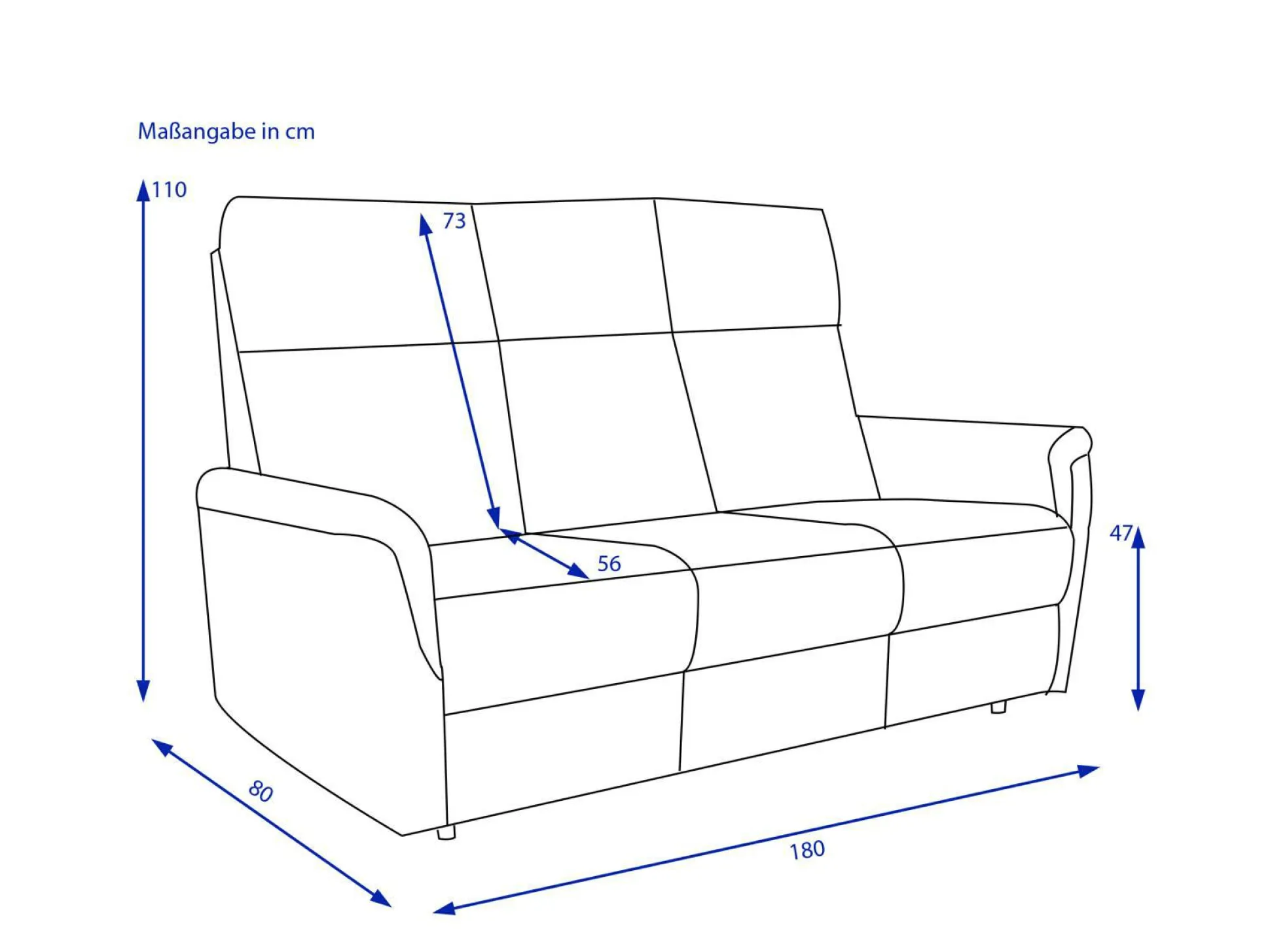 Sofa 3-Sitzer HARPER HAIKOU