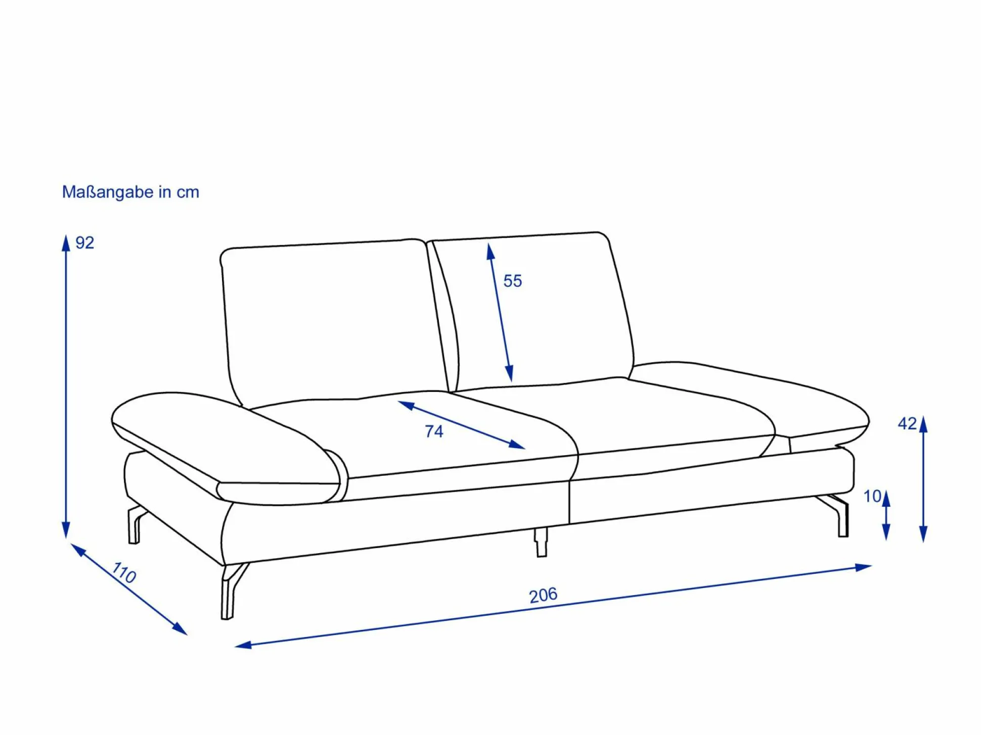 Sofa 2-Sitzer PACIFIC