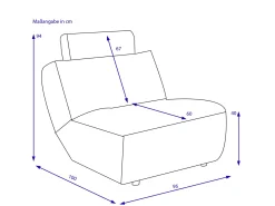 Sofaelement HARPER AVEIRO