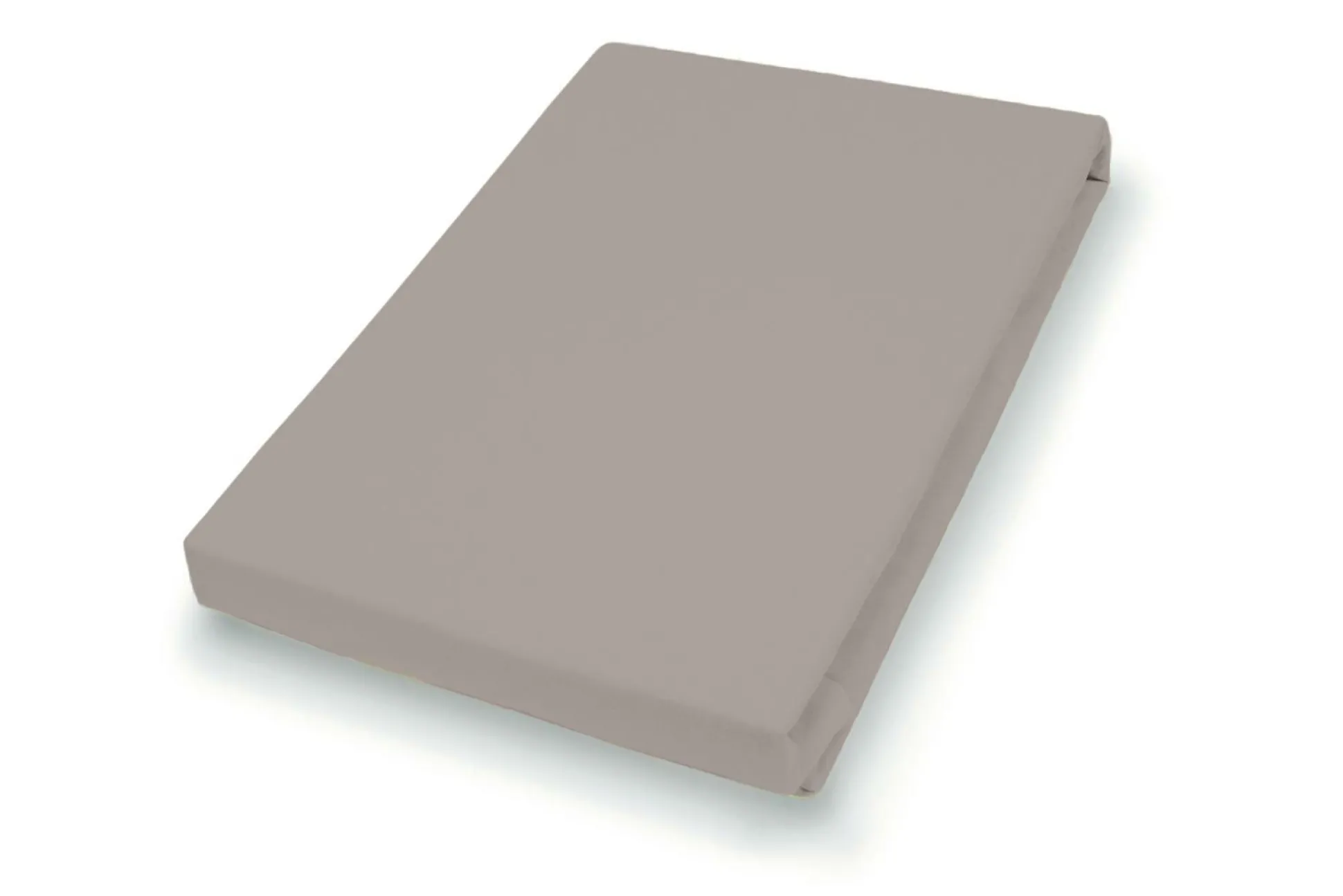 Spannbettlaken Jersey kiesel