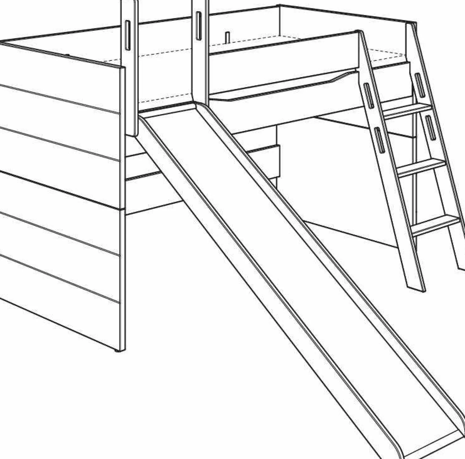 Spielbett PAIDI FIONA Höhe 120 cm