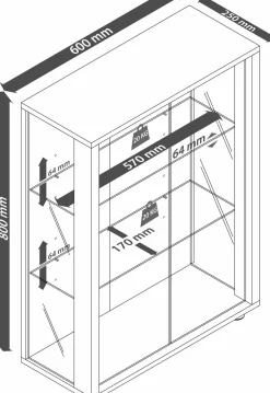 Standvitrine Sintalo
