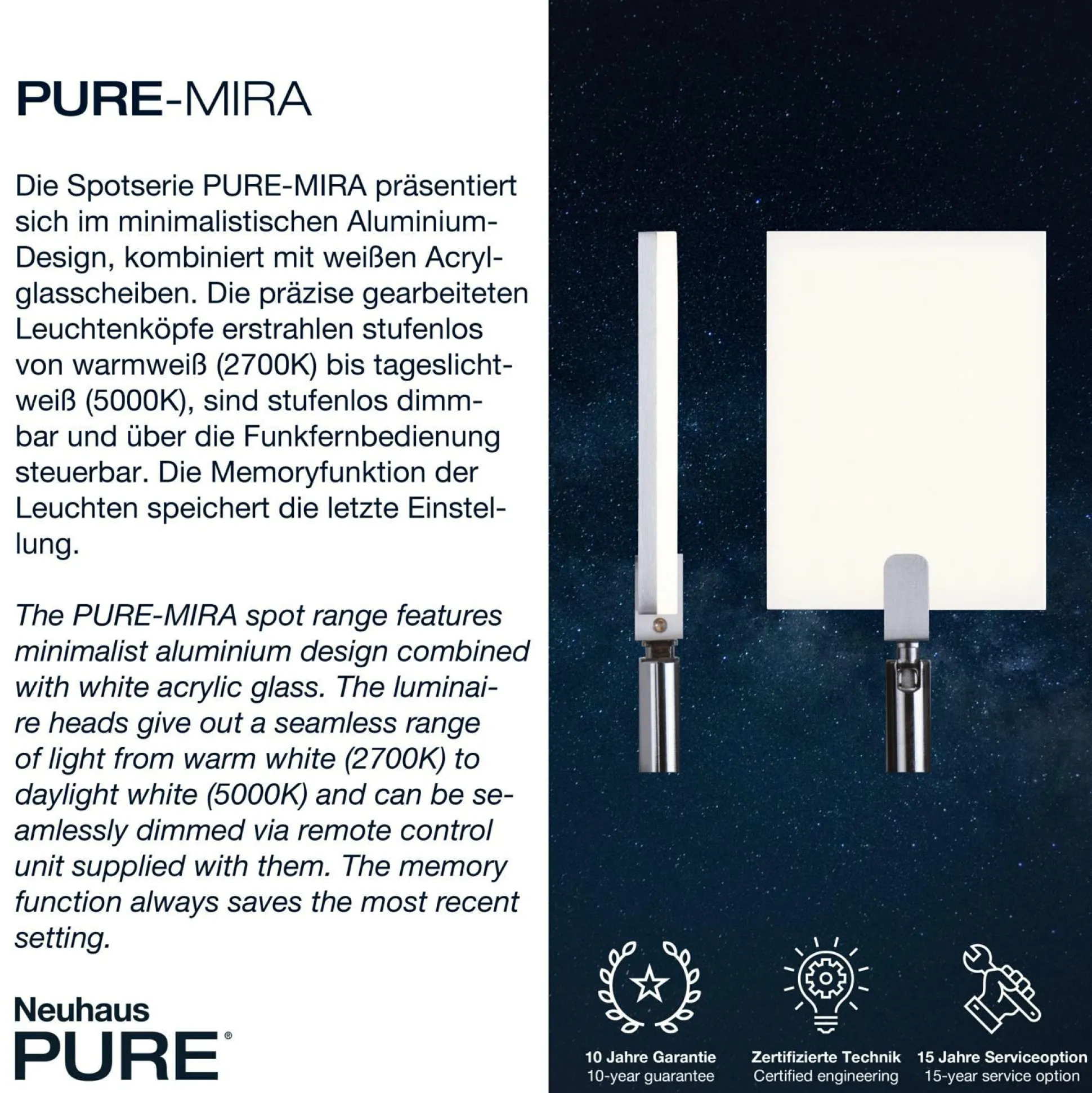 Stehleuchte PURE MIRA