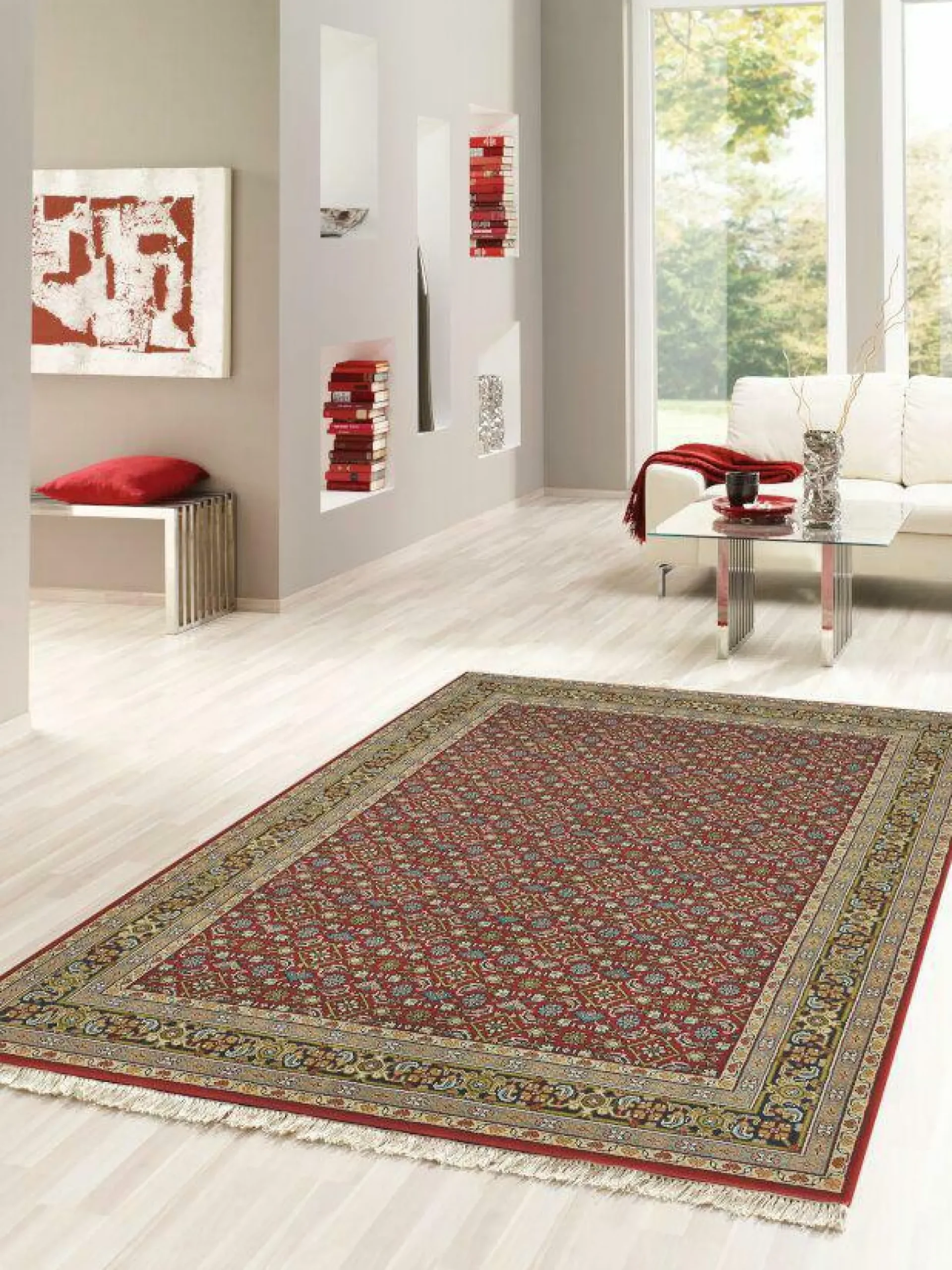 Teppich BENARAS Herati rot