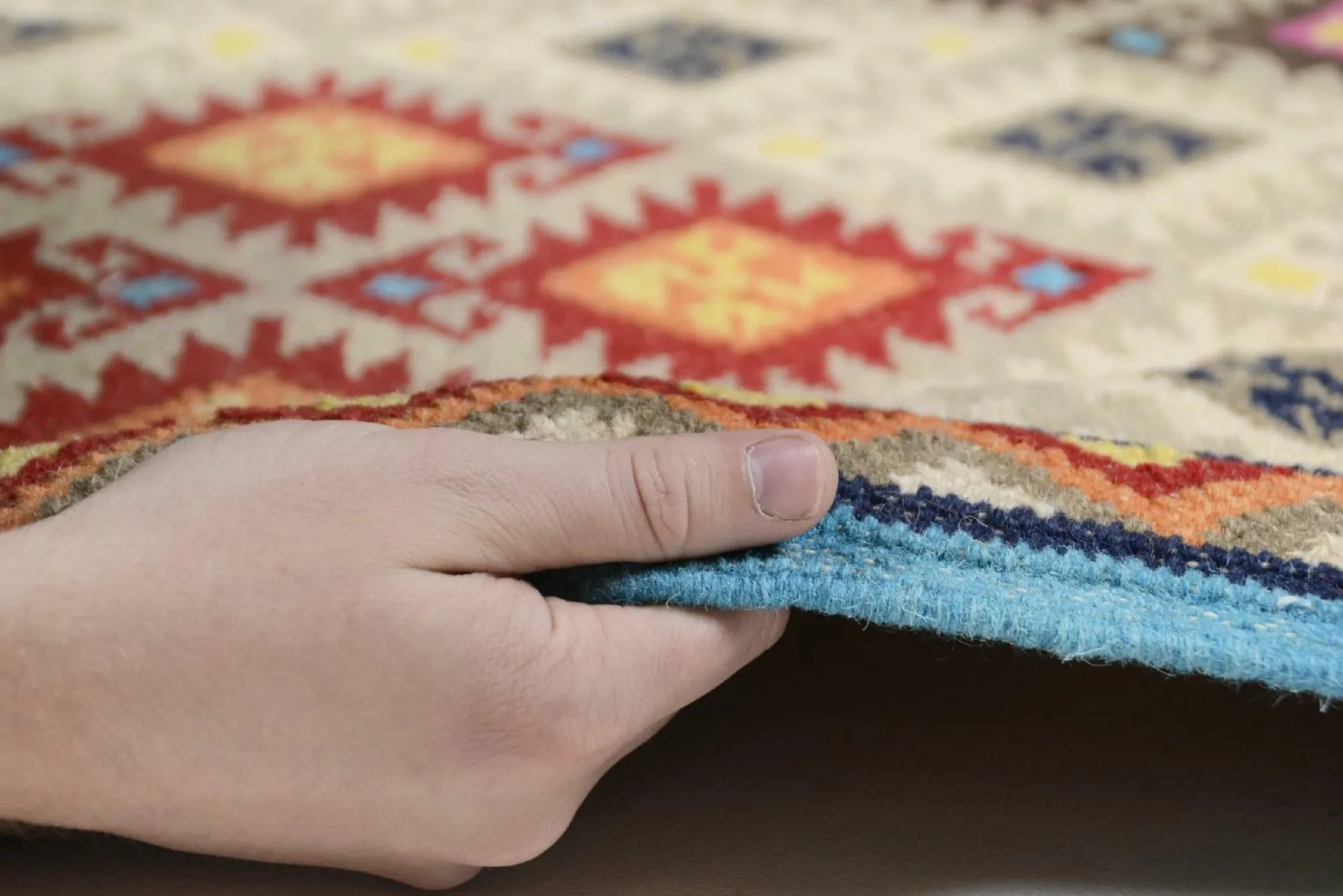 Teppich KELIM-ROYAL beige