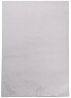 Teppich PLUSH rund hellgrau