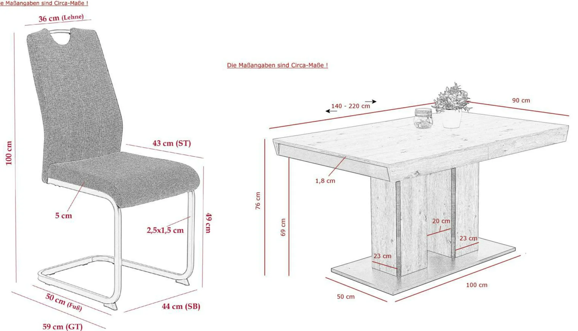 Tischgruppe BRITTA I