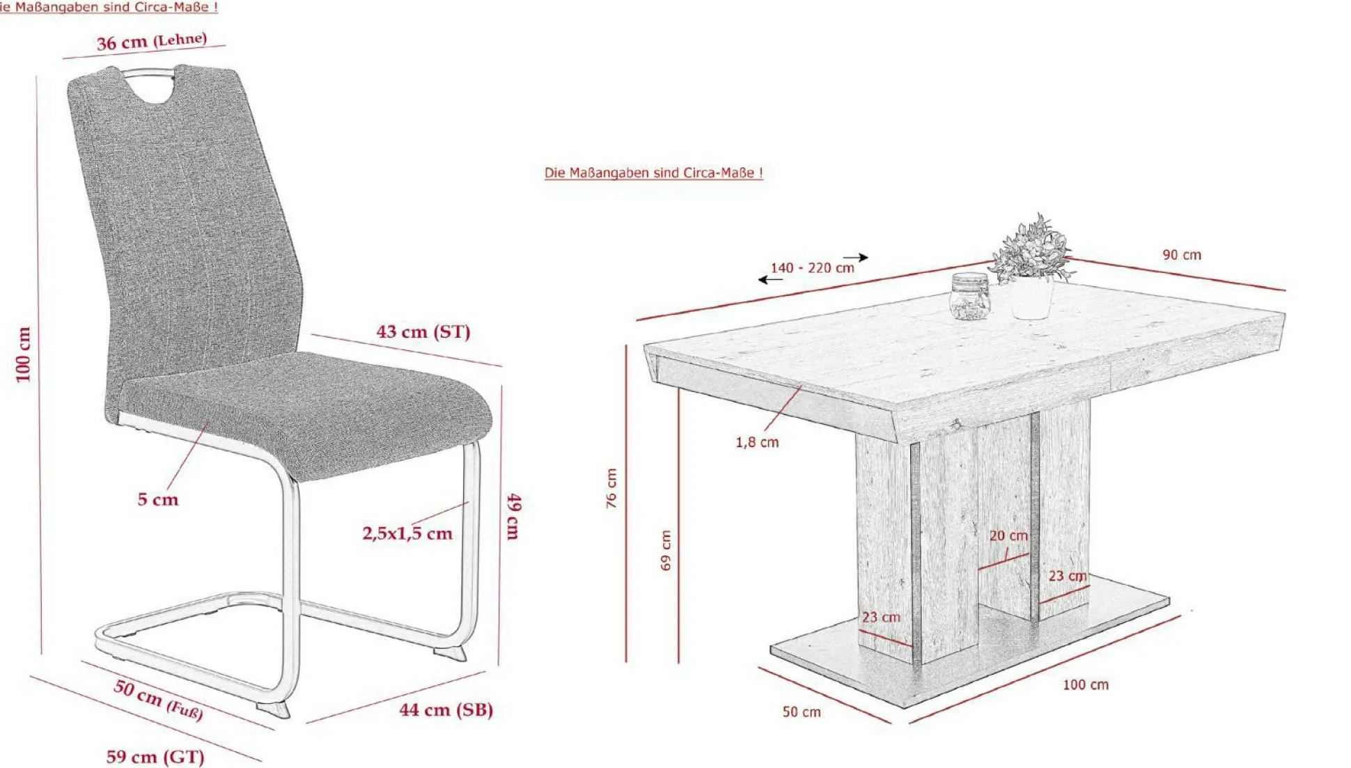 Tischgruppe BRITTA I