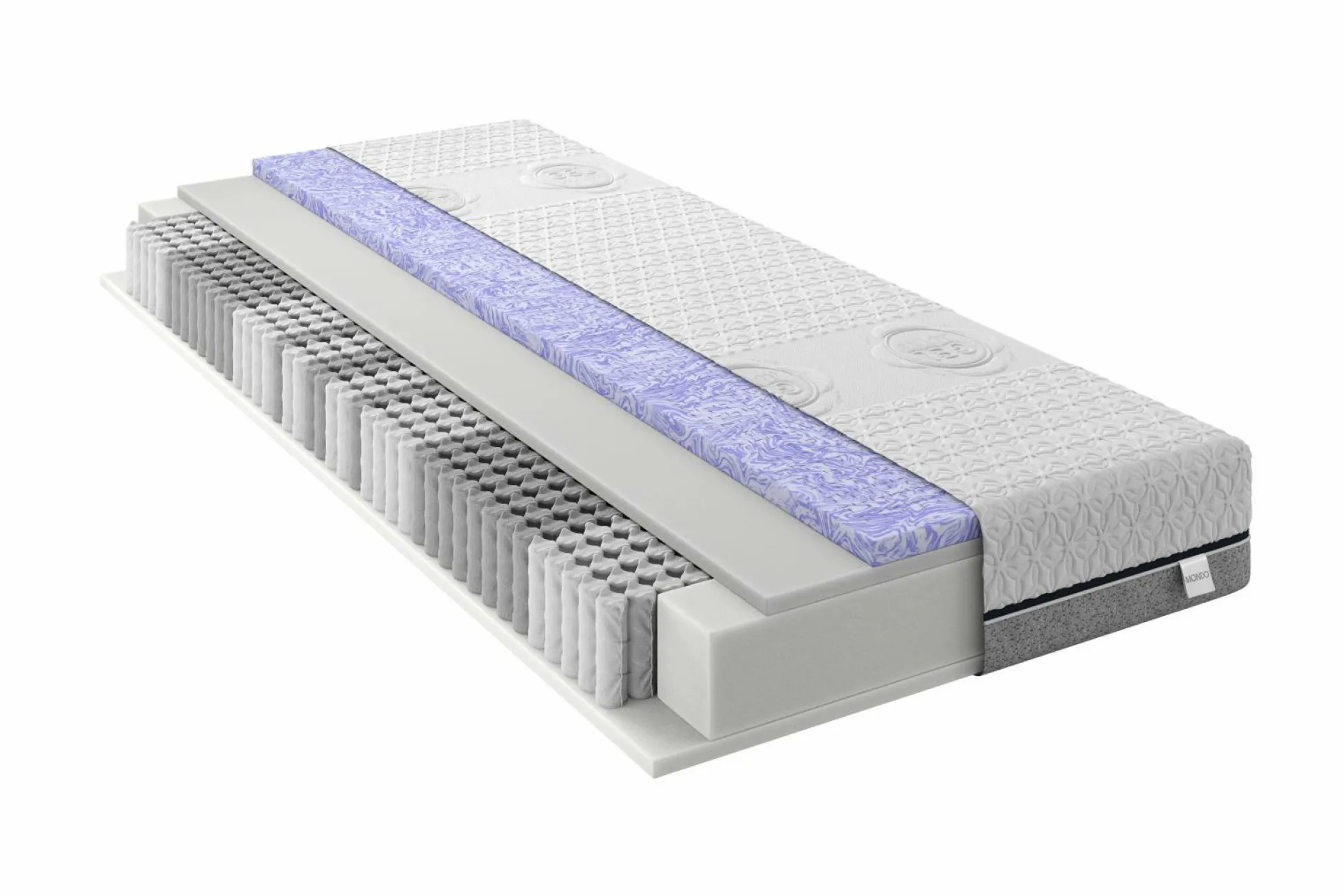 Tonnentaschenfederkernmatratze MONDO LIGULA Gel-active mX20