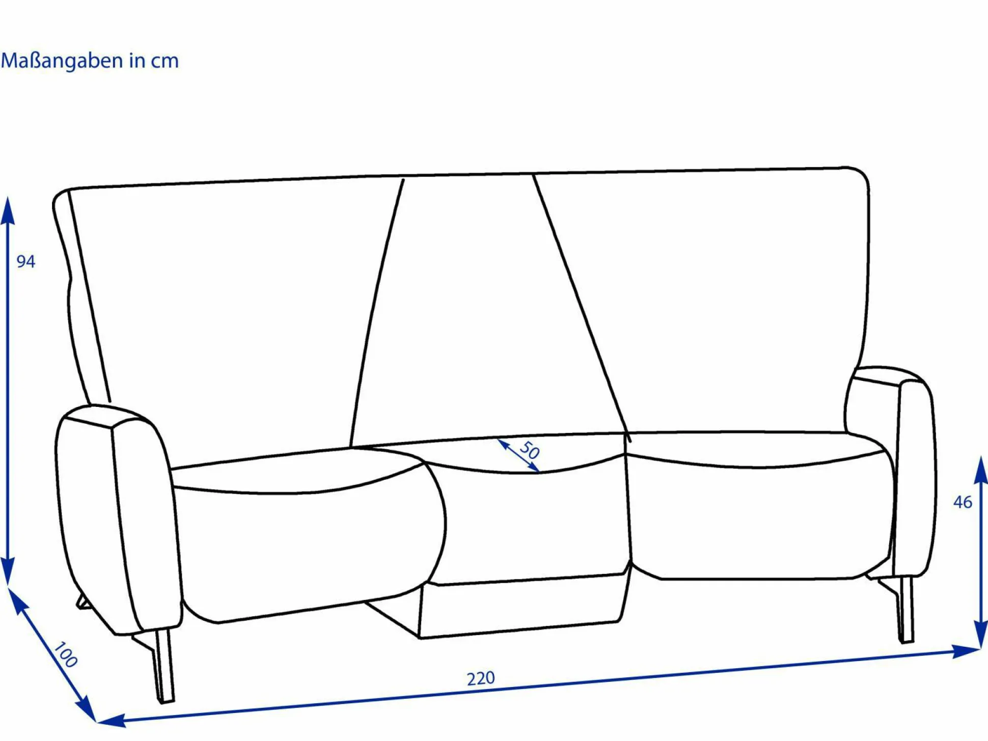 Trapezsofa MONDO RECREO