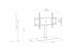TV Tisch-Standfuß B-TTS 400