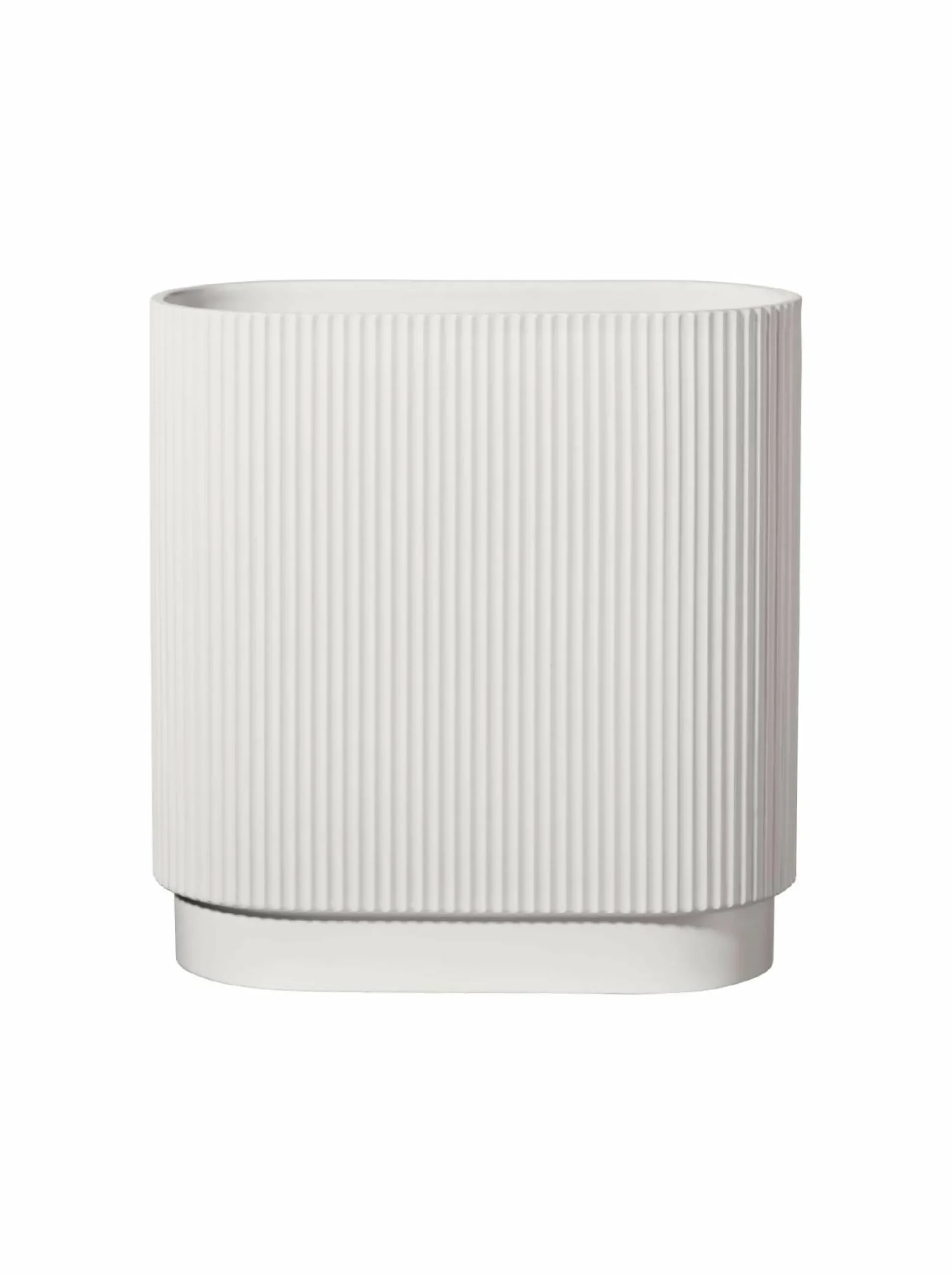 Vase ART DECO weiß matt