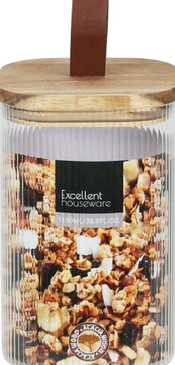 Vorratsdose GLAS/BAMBUS