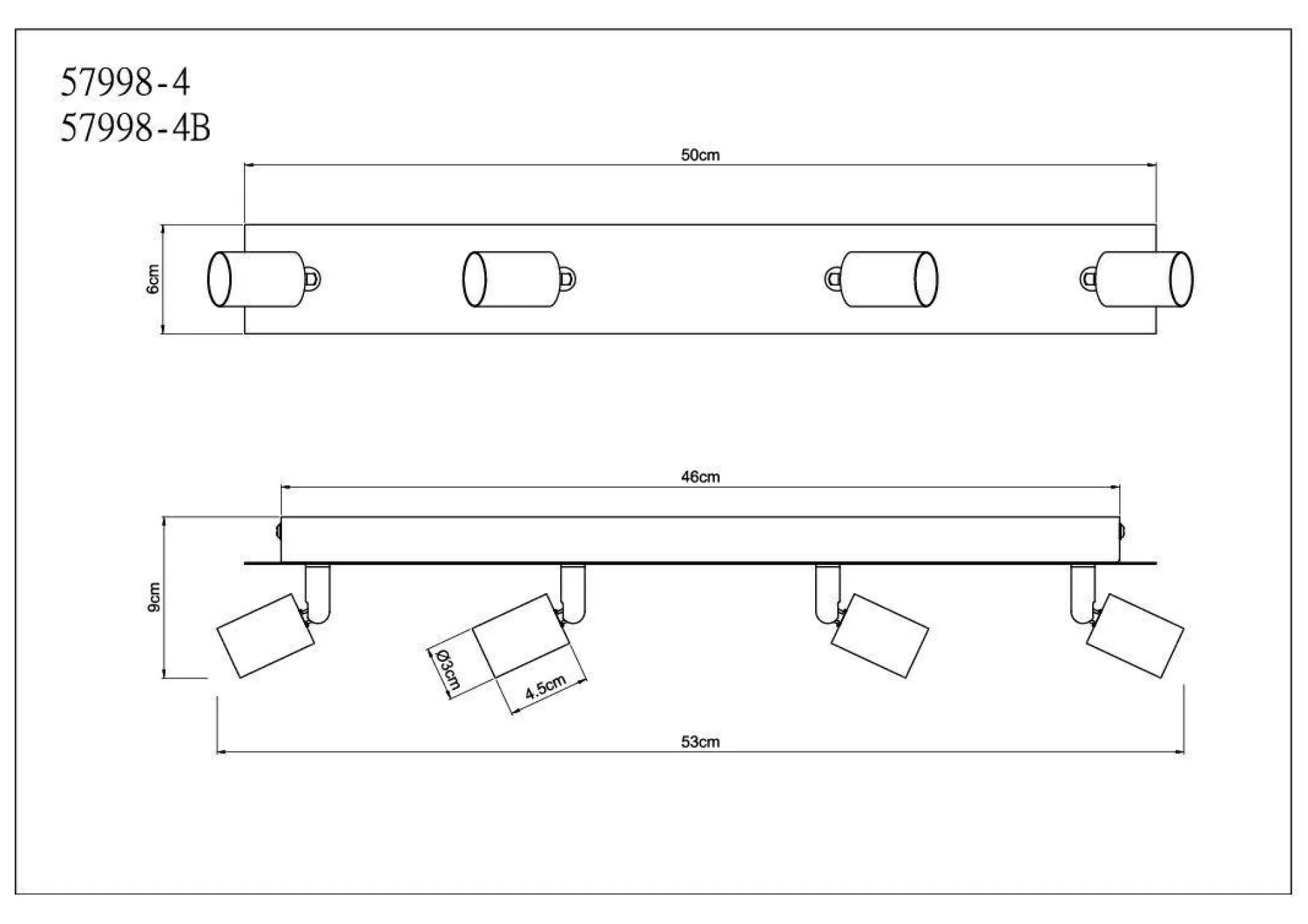 Wand-/Deckenspot DREW