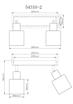Wand-/Deckenspot HOLLSY