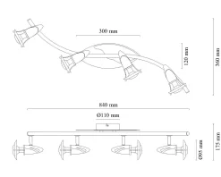 Wand-/Deckenspot LORD