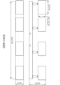 Wand-/Deckenspot ROBBY