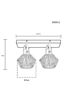 Wand-/Deckenspot VALLI