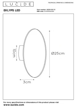 Wandleuchte EKLYPS LED