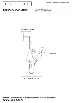 Wandleuchte EXTRAVAGANZA CHIMP