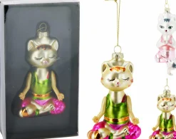 Weihnachtskugel YOGA KATZE
